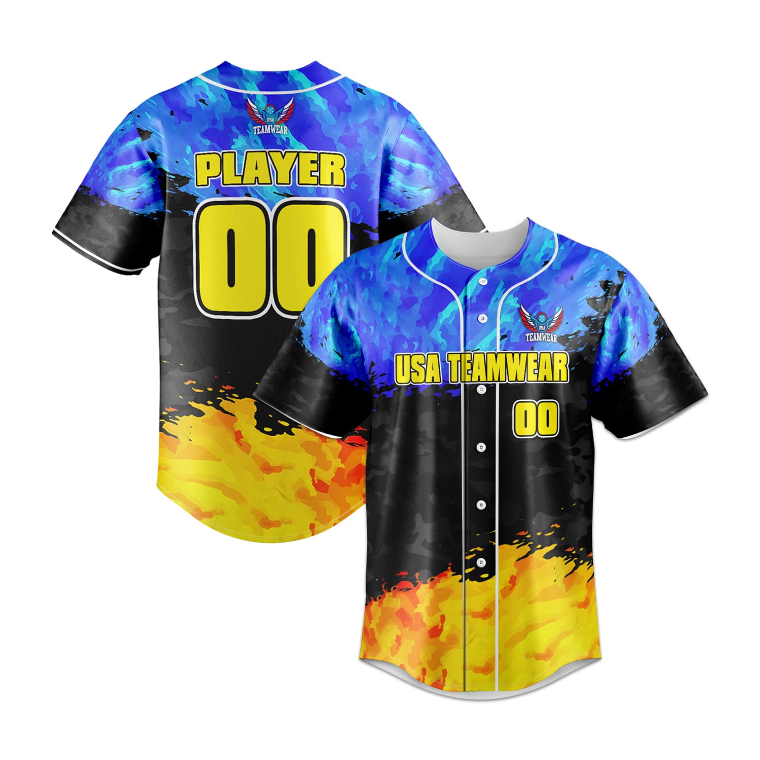 Baseball Jerseys Full Button from Hash International