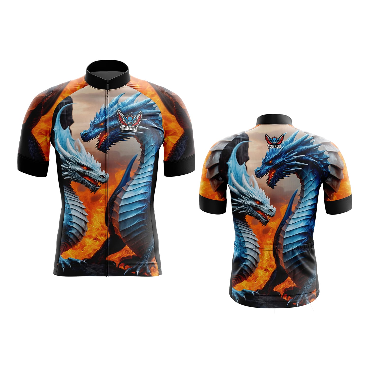 Sublimated Short Sleeves Cycling Shirts From Hash International